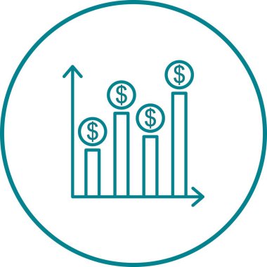 Eşsiz Gelirler Satır Vektörü Simgesi