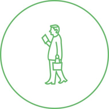 Eşsiz Taşıma Çuvalı Satır Vektörü Simgesi