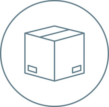 Eşsiz Paket Vektör Satırı Simgesi