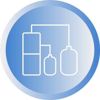 Eşsiz Hava İstasyonu Satır Vektörü Simgesi