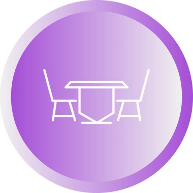 Eşsiz Öğle Yemeği Tablosu Satır Vektörü Simgesi