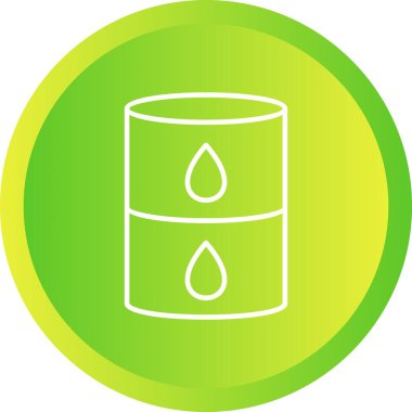 Benzersiz Petrol Çubuğu Satır Vektörü Simgesi