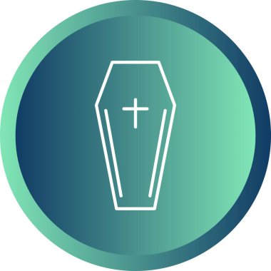 Eşsiz Tabut Satır Vektörü Simgesi