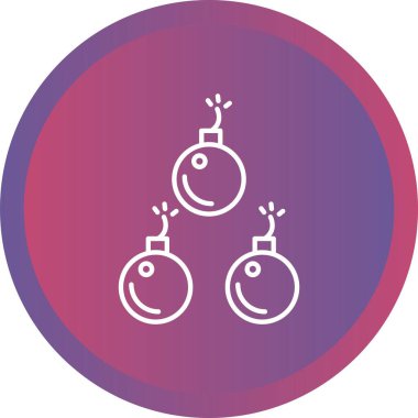 Eşsiz Top Topları Çizgi Vektörü Simgesi