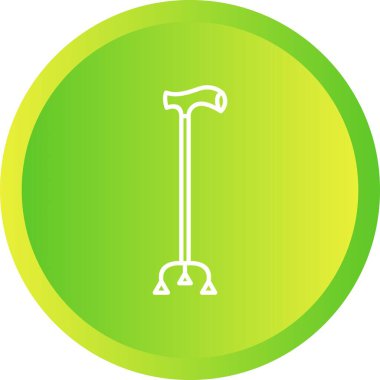 Eşsiz Yürüyen Çubuk Satır Vektörü Simgesi