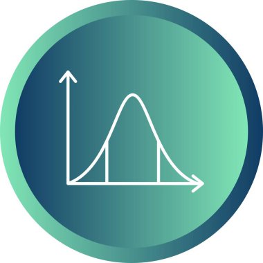 Eşsiz İstatistik çizgi vektör simgesi