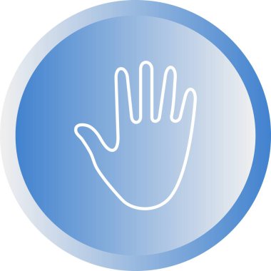 El işareti vektör çizgisi simgesi