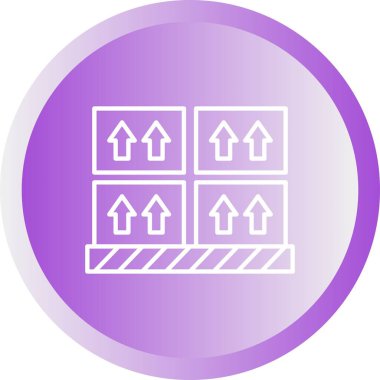 Eşsiz Kutu Vektör Satırı Simgesi