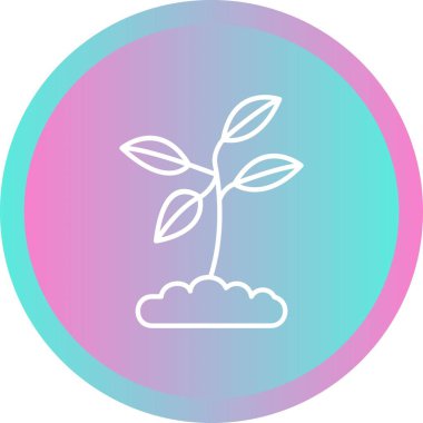 Eşsiz Bitki Vektör Satırı Simgesi