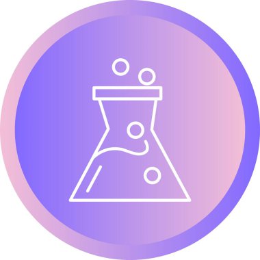 Benzersiz şişe çizgi vektör simgesi