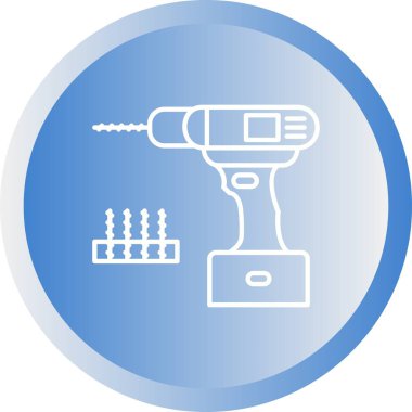 Eşsiz Sondaj Çizgisi Vektör Simgesi