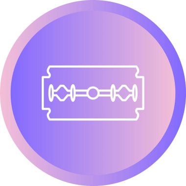 Eşsiz Ustura Bıçağı Satır Vektörü Simgesi