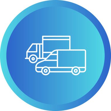 Benzersiz Park Aracı Vektör Hattı Simgesi