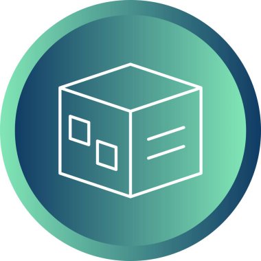 Eşsiz Paketleme Satır Vektörü Simgesi