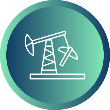 Eşsiz Derrick Satır Vektörü Simgesi