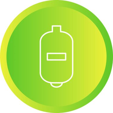 Benzersiz Genişleme Tankı Çizgi Vektörü Simgesi