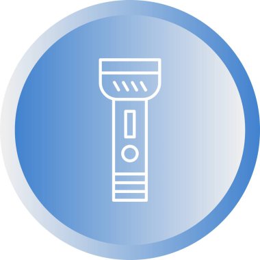 Benzersiz El feneri Satırı Vektörü Simgesi