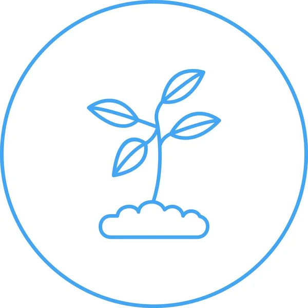 Unique Plant Vector Line Icon — Stock Vector