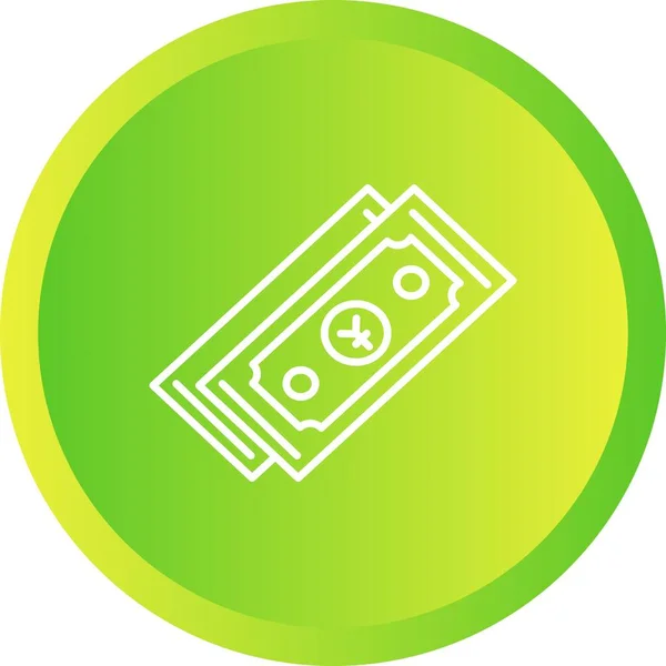 Yen Único Línea Moneda Vector Icono — Archivo Imágenes Vectoriales