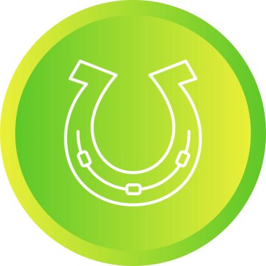 Eşsiz At Nal Çizgisi Vektör Simgesi