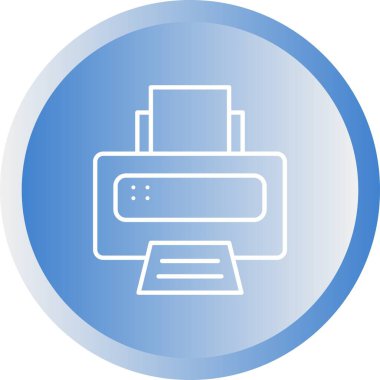 Eşsiz Yazıcı satır vektör simgesi