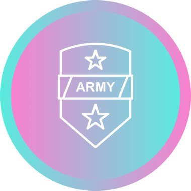 Eşsiz Rozet Vektör Satırı Simgesi