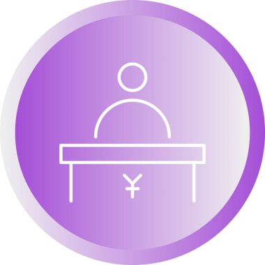 Eşsiz Kasiyer Satır Vektörü Simgesi