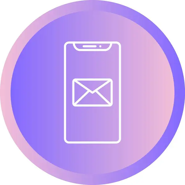 Unique Emails Line Vector Icon — Stock Vector