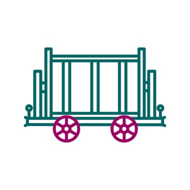 Eşsiz Trol Çizgisi Vektör Simgesi