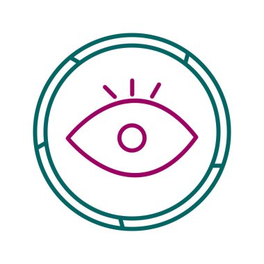 Eşsiz Görüş Satırı Vektörü Simgesi