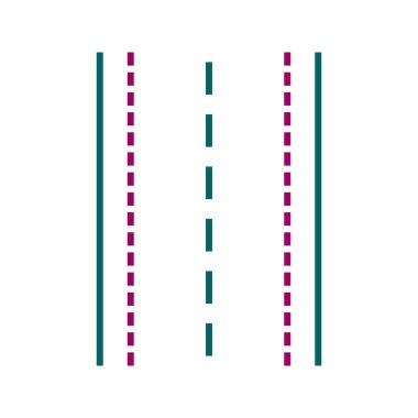 Eşsiz Çalışma Çizgisi Vektör Simgesi