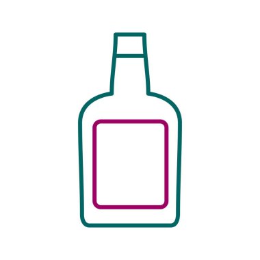 Eşsiz Whiskey Satır Vektörü Simgesi