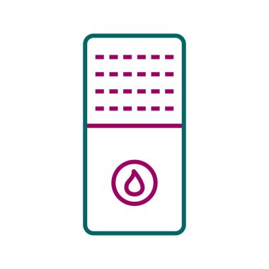 Benzersiz Gaz Fırını Satır Vektörü Simgesi