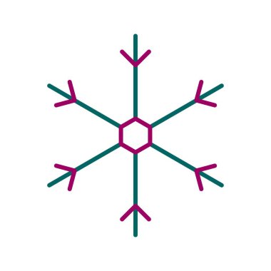 Eşsiz Soğutma Satırı Vektörü Simgesi