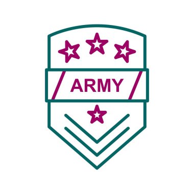 Eşsiz Rozet Vektör Satırı Simgesi