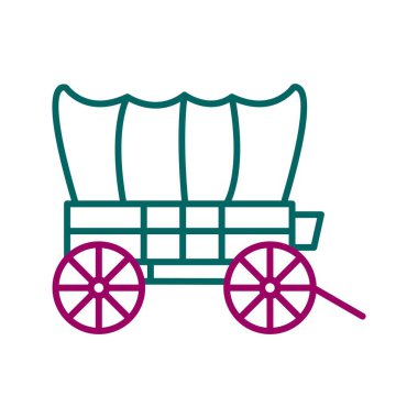 Eşsiz Cart Satır Vektörü Simgesi