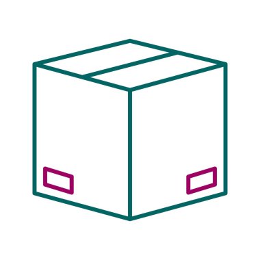 Eşsiz Paket Vektör Satırı Simgesi