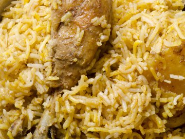 Lezzetli tavuk Biryani