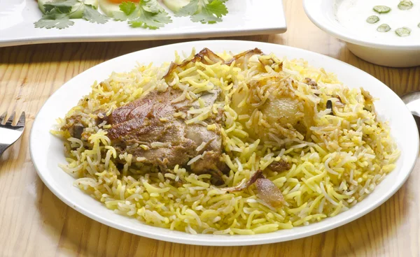 Lezzetli tavuk Biryani Stok Fotoğraf