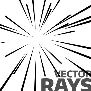 Soyut vektör ışınları