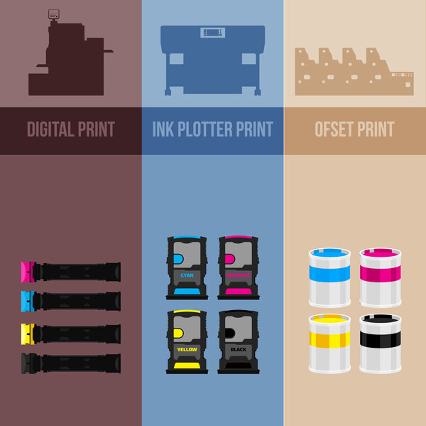 Vector printing cartridge