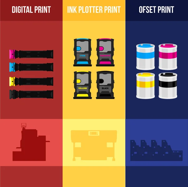 Vector printer cartridge — Stock Vector