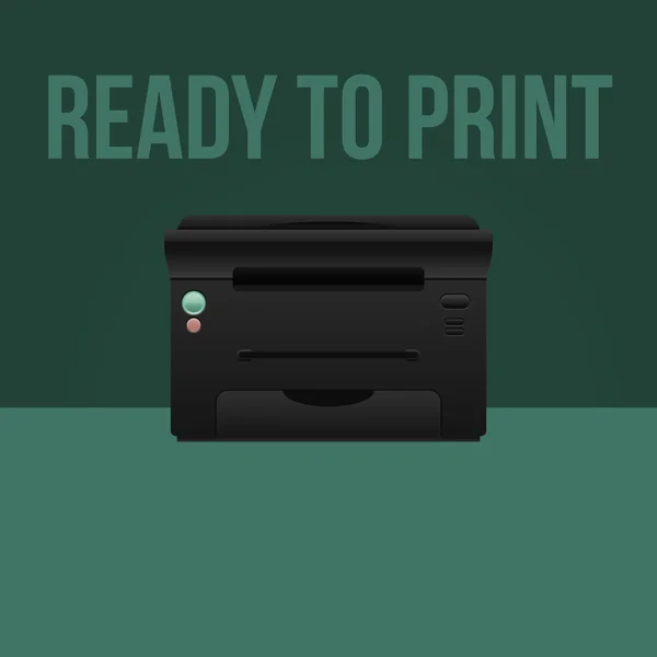 Векторный цифровой принтер — стоковый вектор