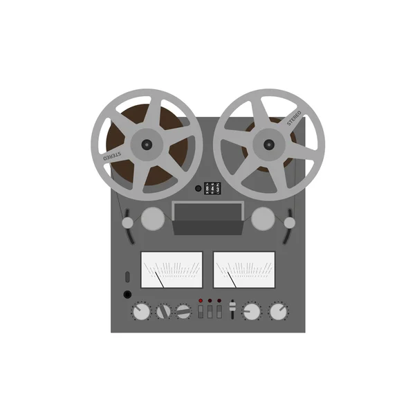卷盘磁带录音机 — 图库矢量图片
