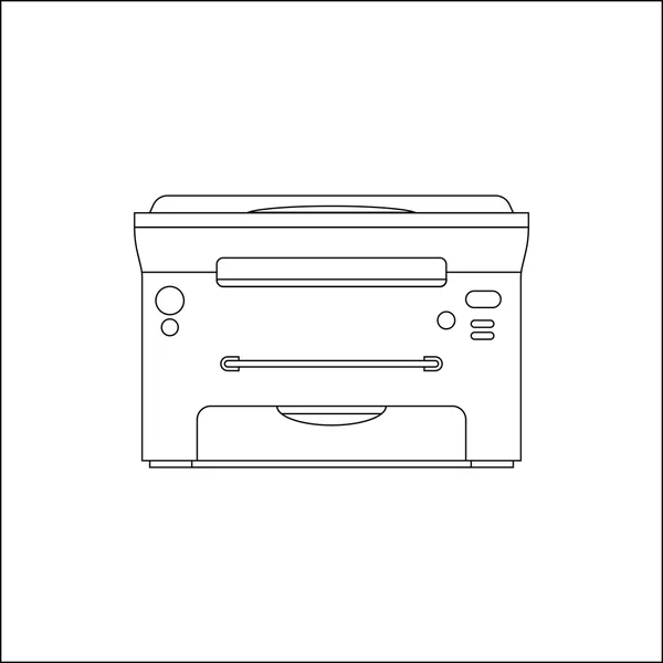 Stampante laser vettoriale — Vettoriale Stock