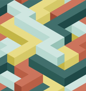 renkli şekiller desen