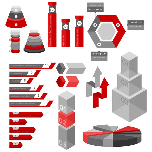 Infografica — Vettoriale Stock