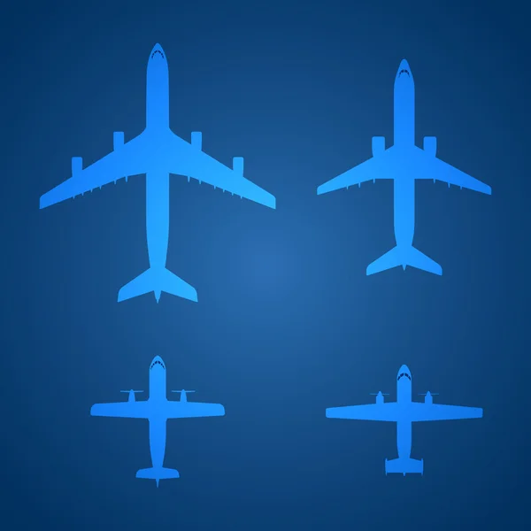 Icono de avión vectorial — Vector de stock