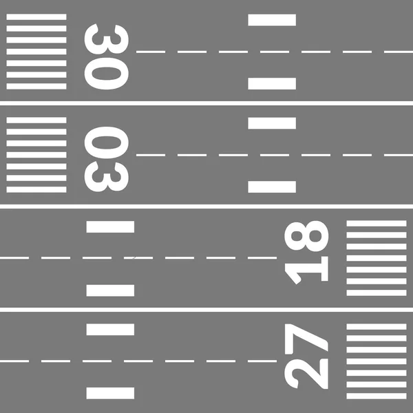 Pistes d'aéroport vectorielles — Image vectorielle