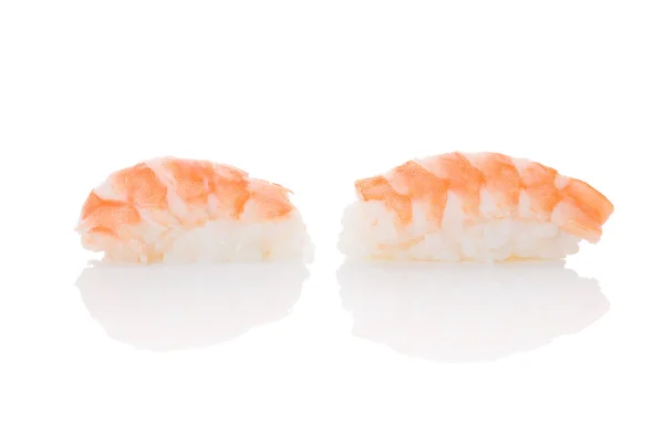 Nigiri sushi with shrimp. — Stock Photo, Image